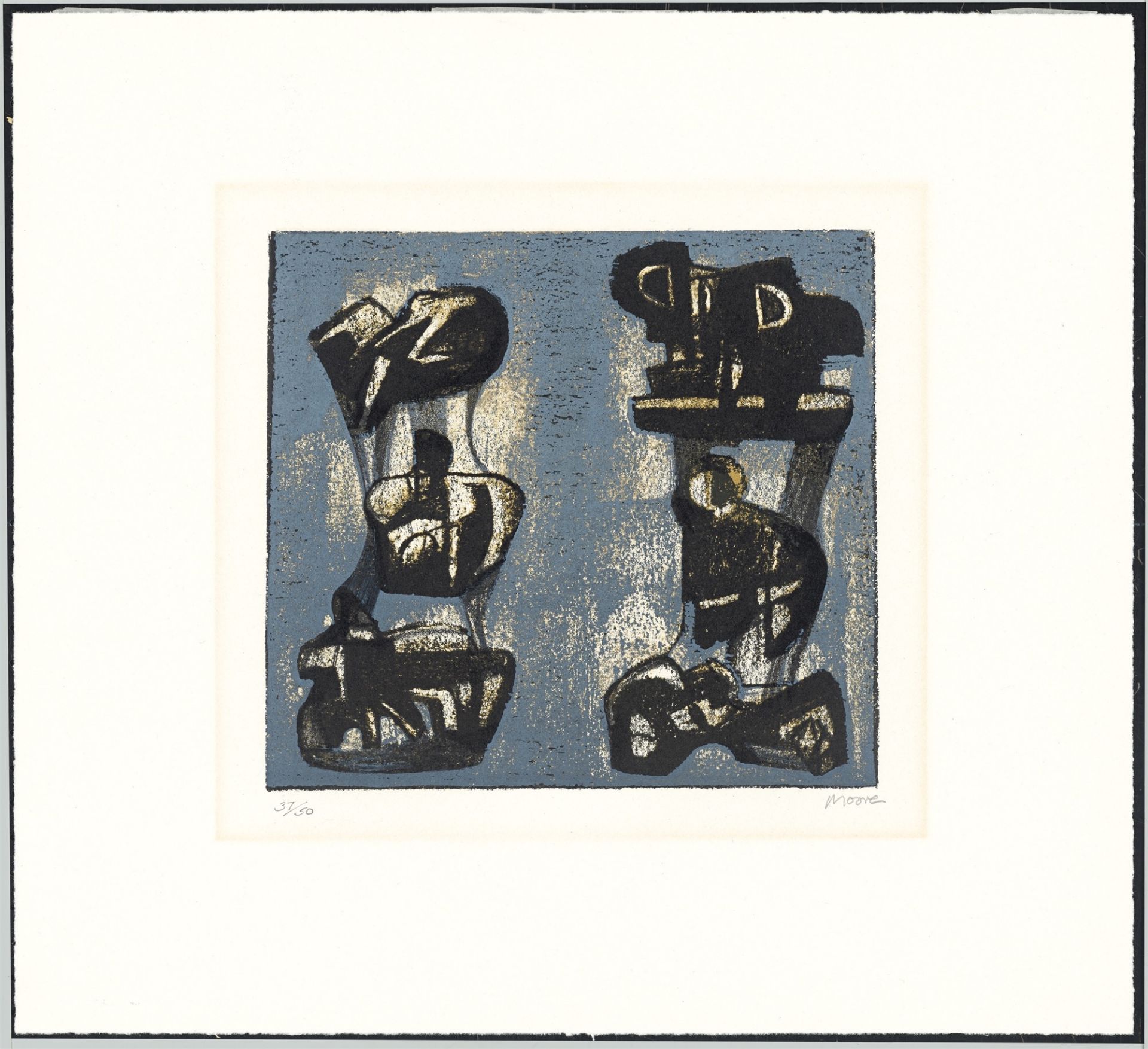 Henry Moore. ”Ideas for Metal Sculptures II”. 1981/1984 - Image 2 of 3