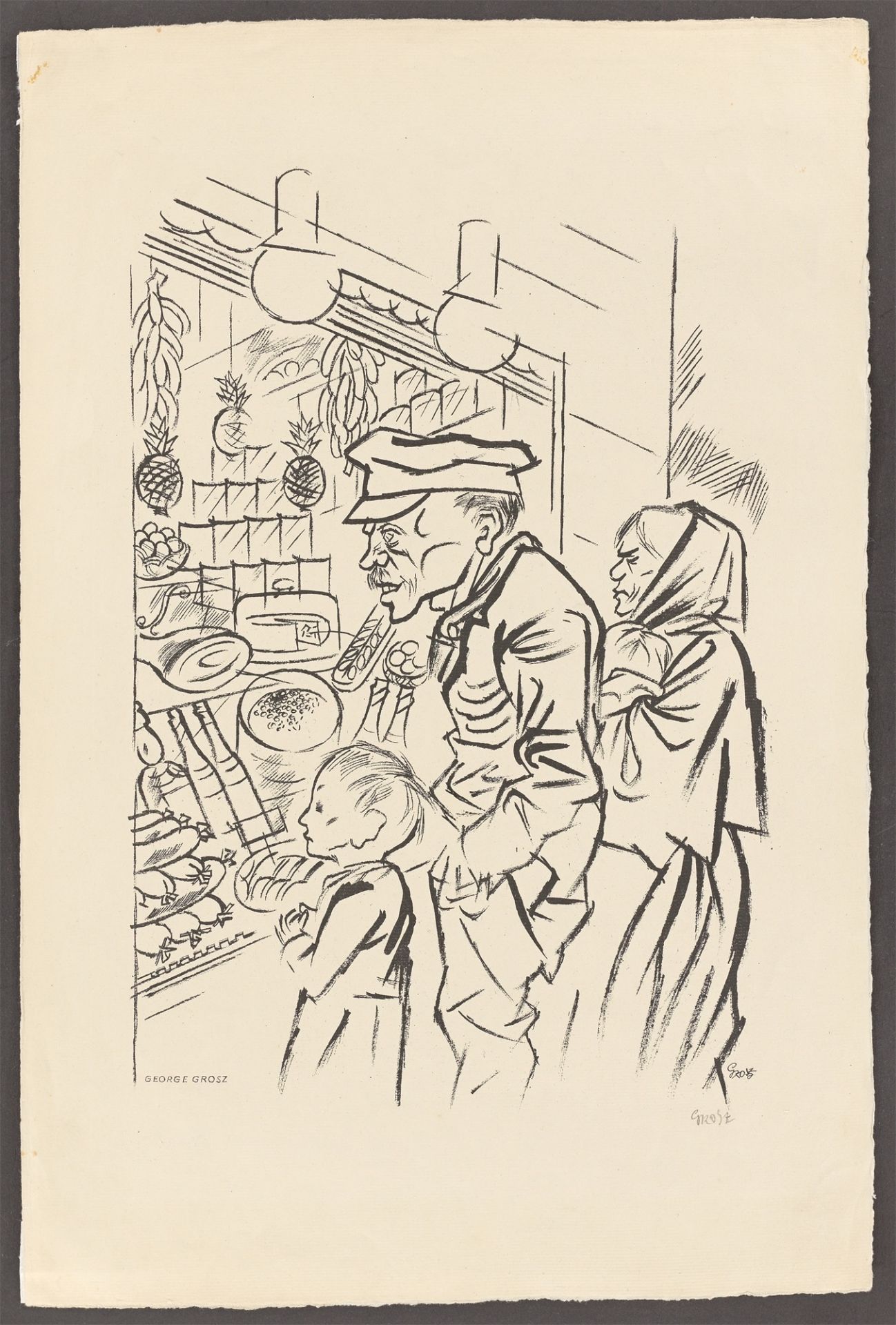 George Grosz. ”Hunger”. 1924 - Image 2 of 3