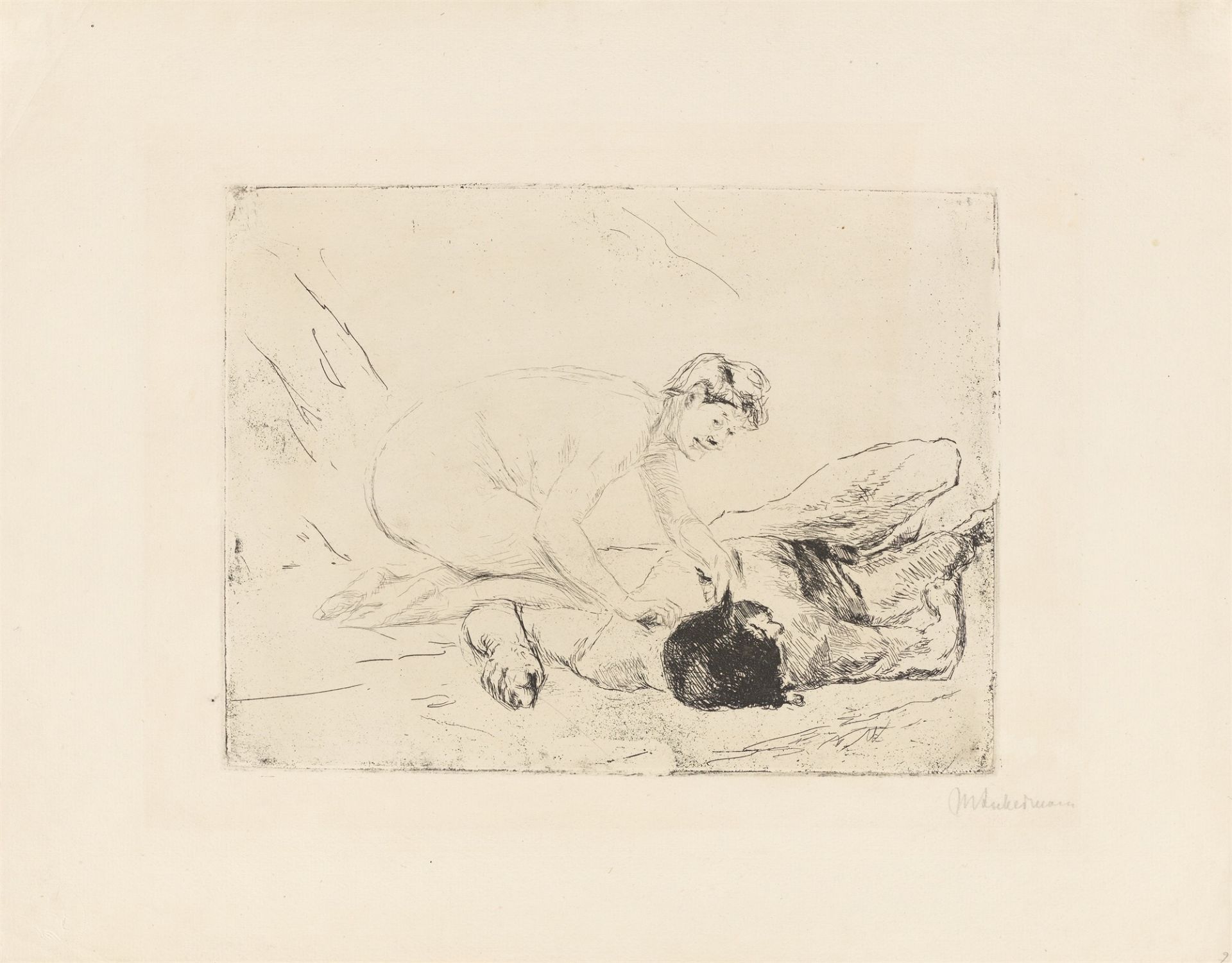 Max Liebermann. „Simson und Delila“. 1906/09