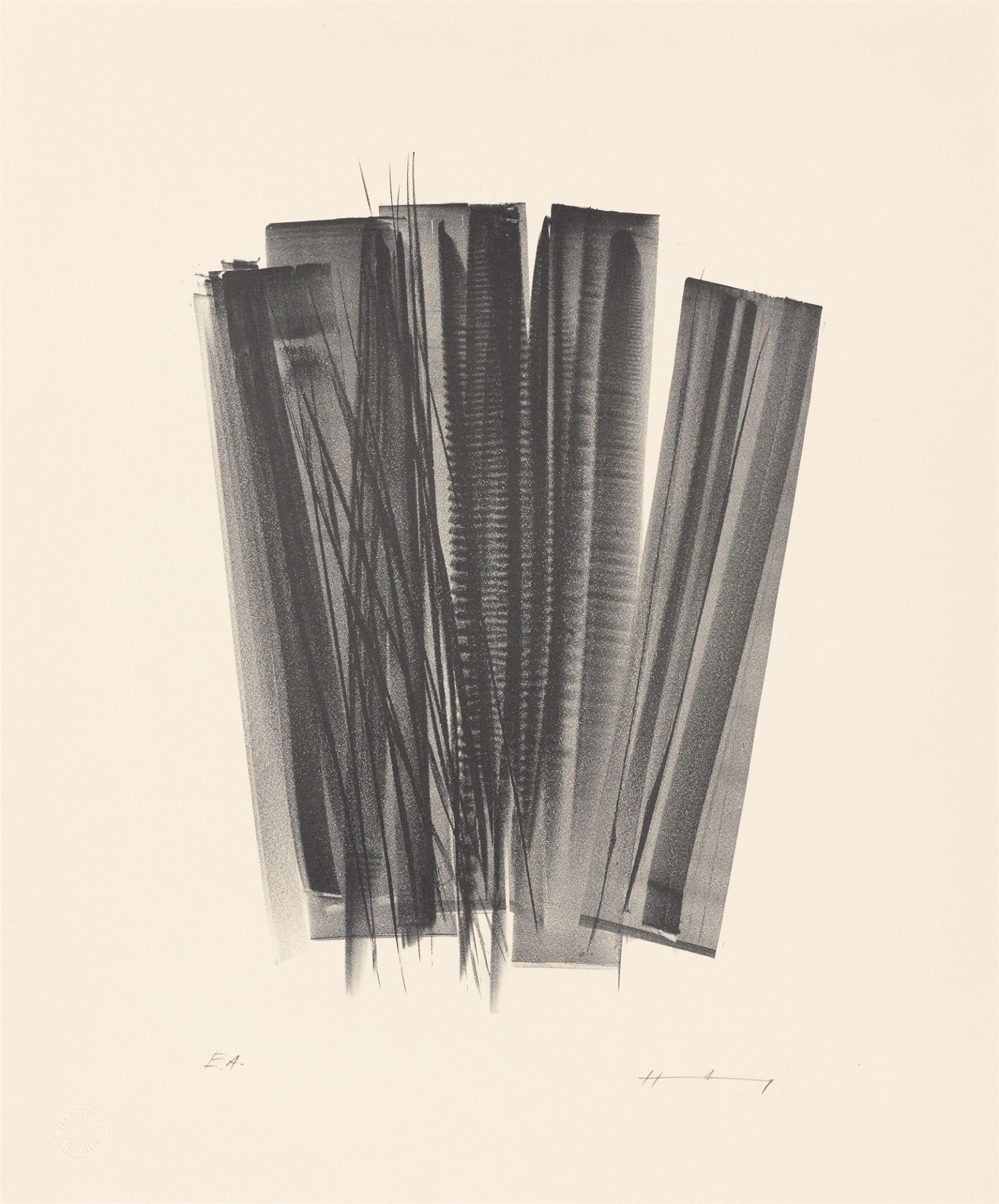 Hans Hartung. ”L 162”. 1965