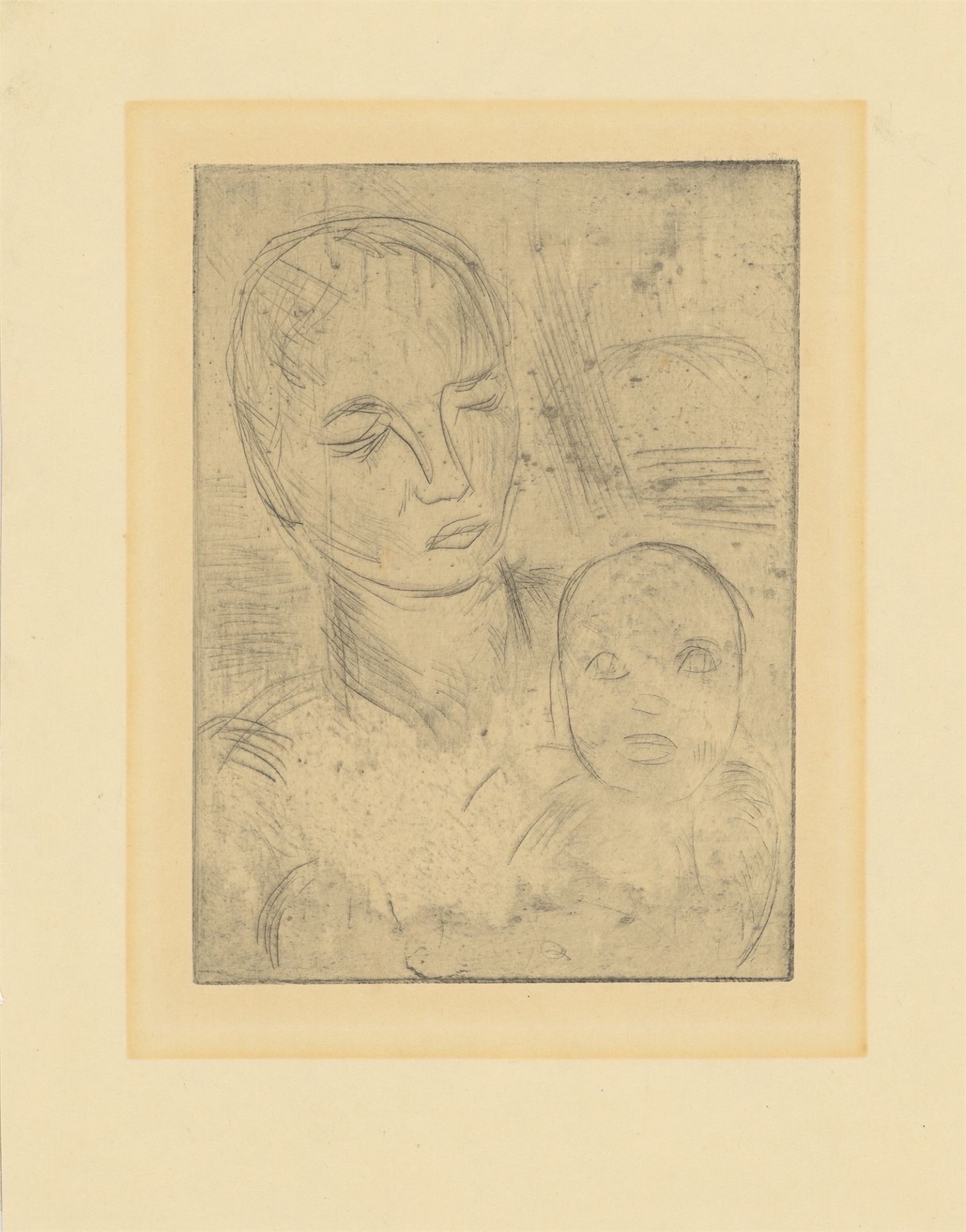 Wilhelm Lehmbruck. ”Mutter und Kind, klein”. 1915