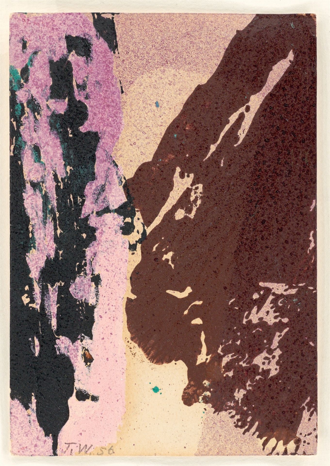 Theodor Werner. ”Miniatur Nr. 94/56”. 1956 - Image 2 of 3
