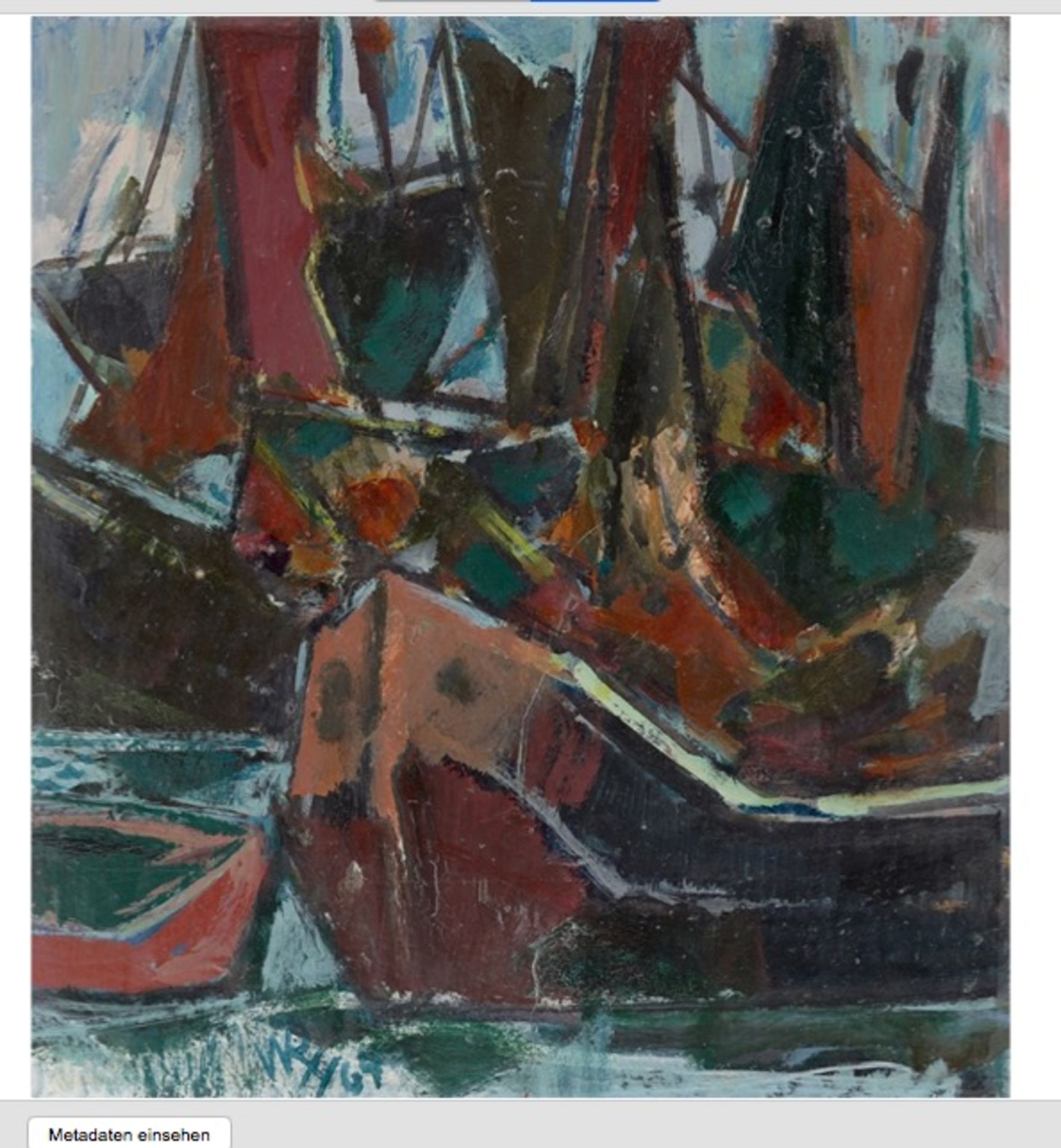 Willy Robert Huth. Ships at the harbour. 1967 - Image 2 of 4