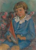 Friedrich Ahlers-Hestermann. Junge mit Segelschiff. 1921