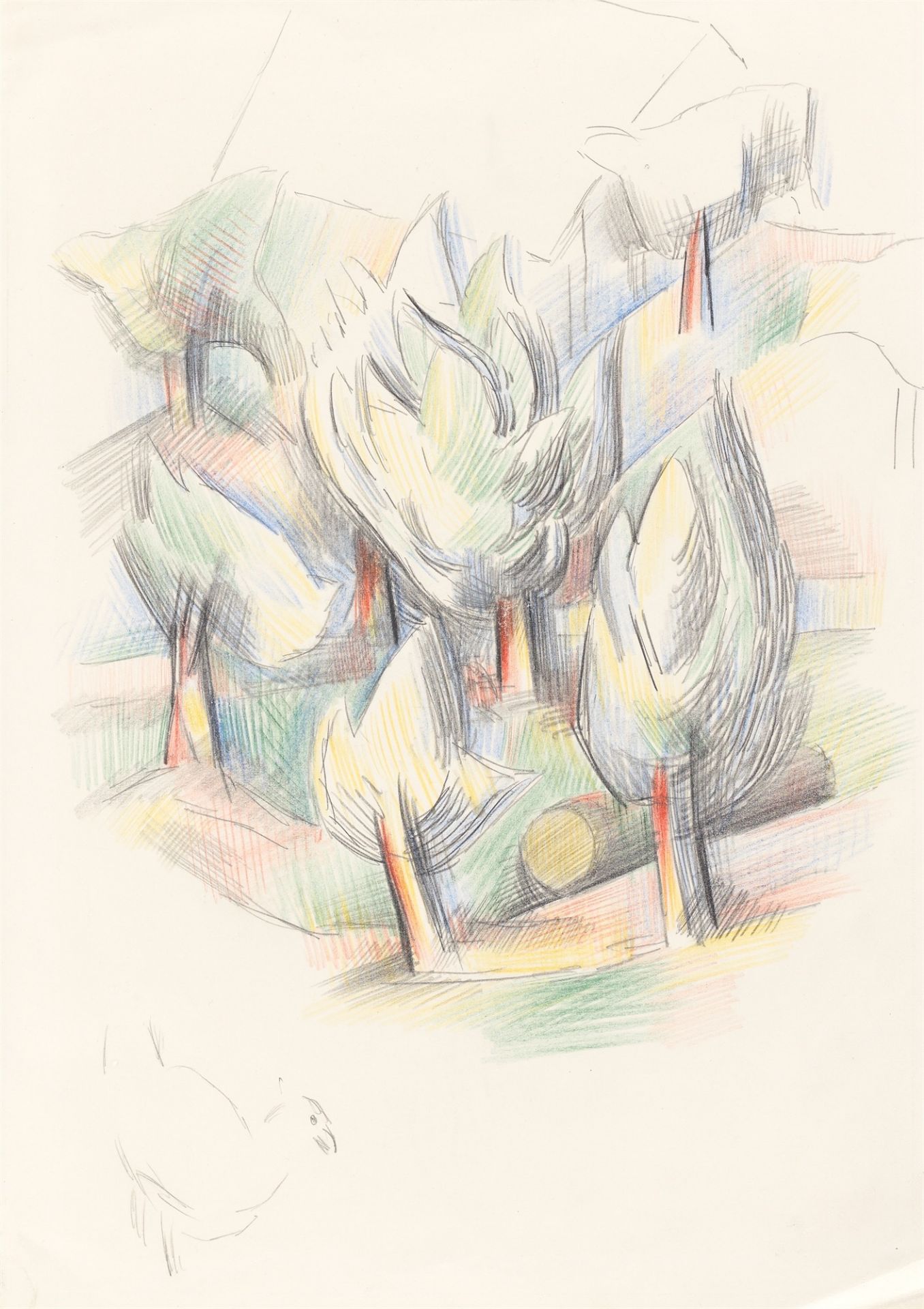 Johannes Itten. „Bäume (Sigriswill)“. 1944