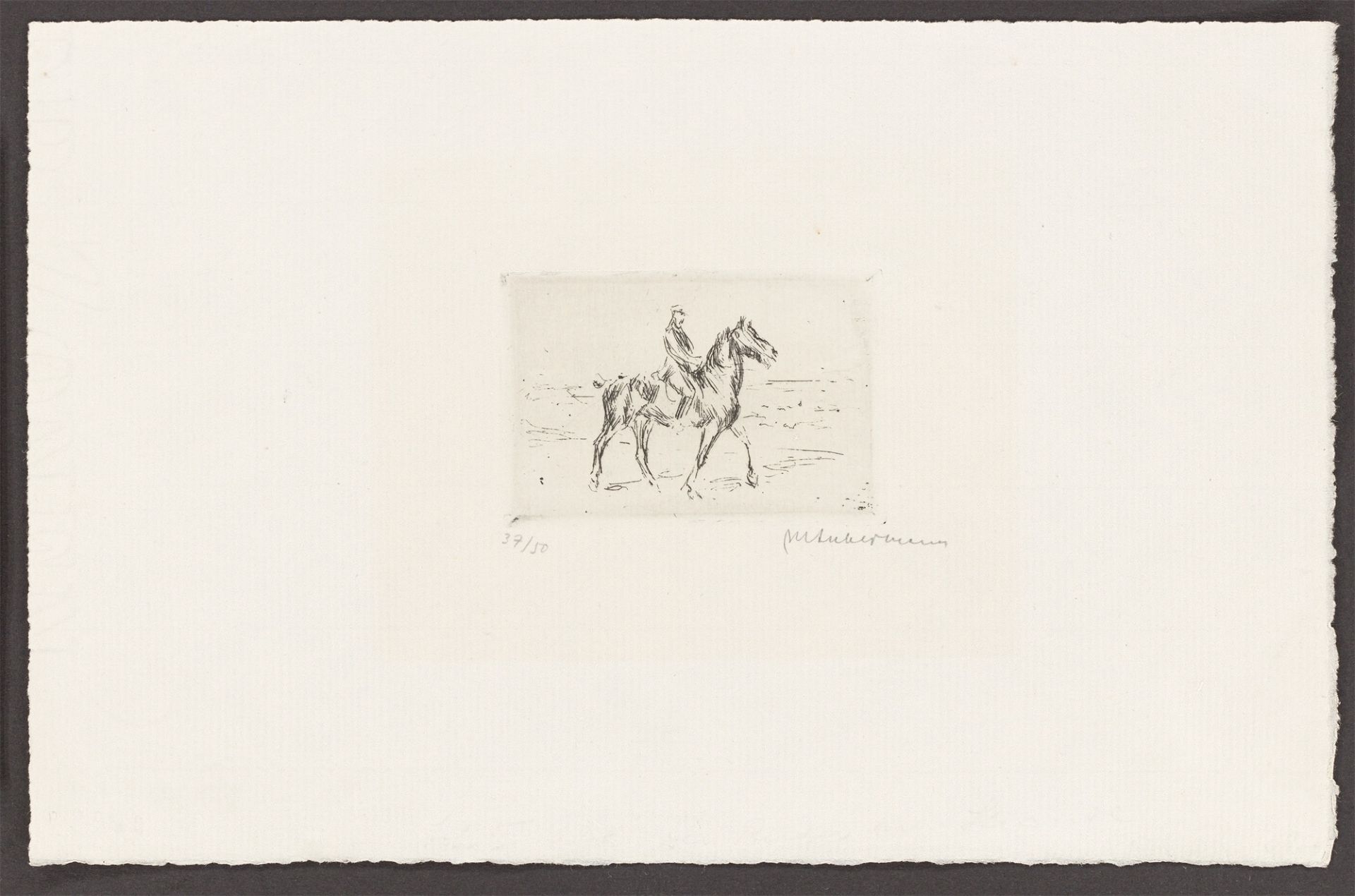 Max Liebermann. „Der Reiter am Strande“. 1911 - Bild 2 aus 2