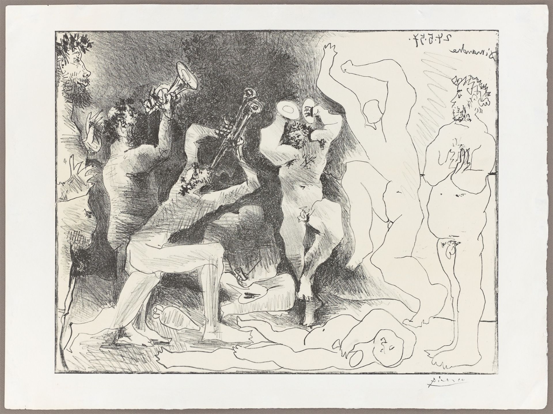 Pablo Picasso. „La danse des faunes“. 1957 - Bild 2 aus 3