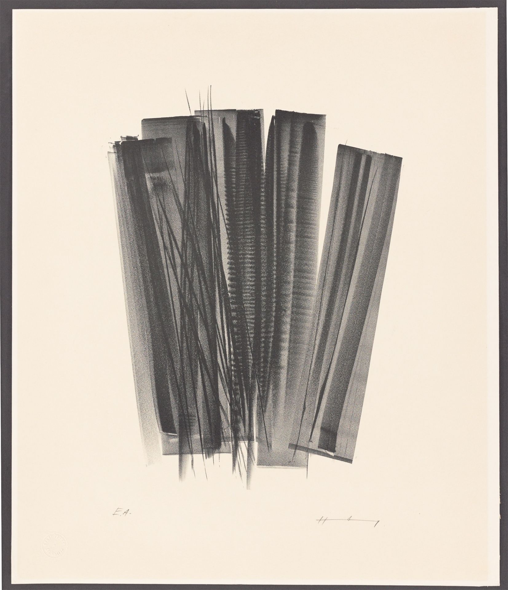 Hans Hartung. ”L 162”. 1965 - Image 2 of 3