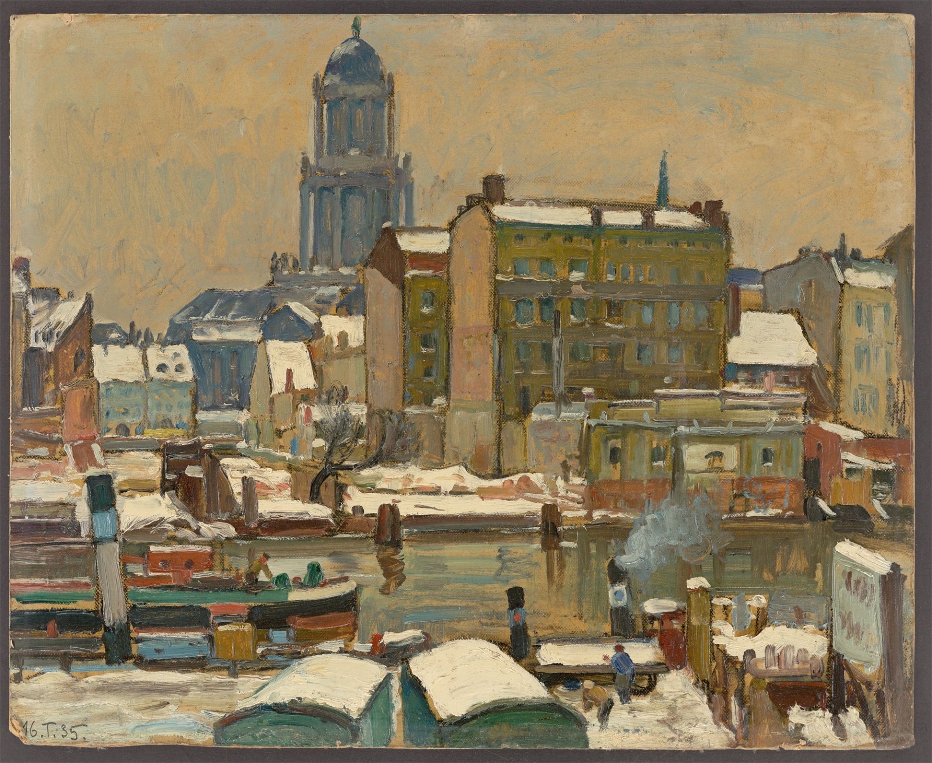 Hans Hartig. Berlin in the Winter. Circa 1918 - Image 2 of 4