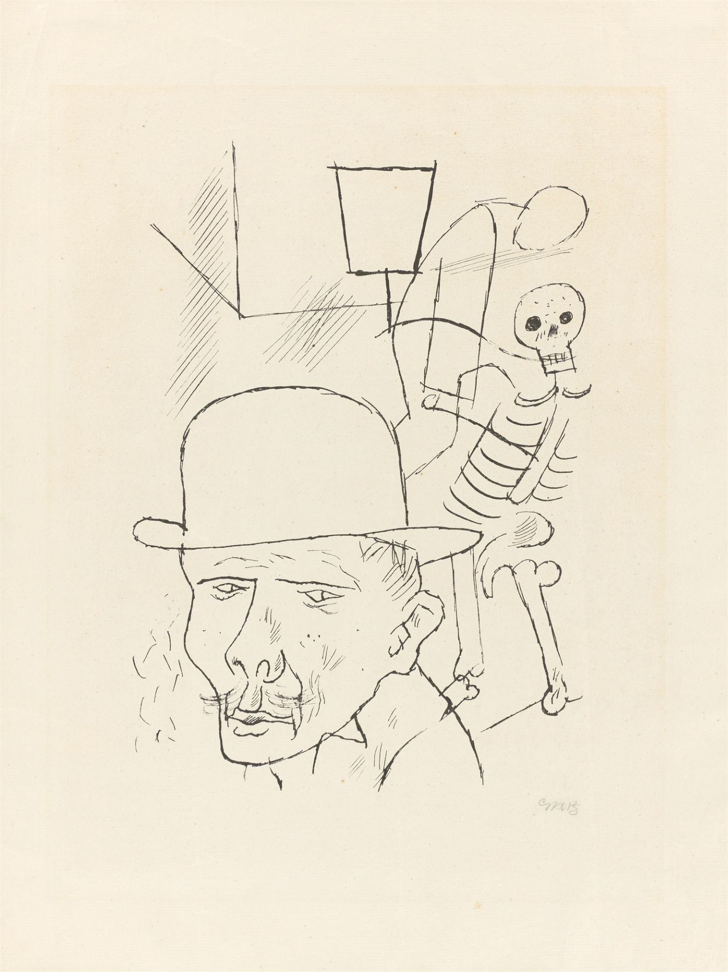 George Grosz. „Tod auf der Strasse“. 1920/1921