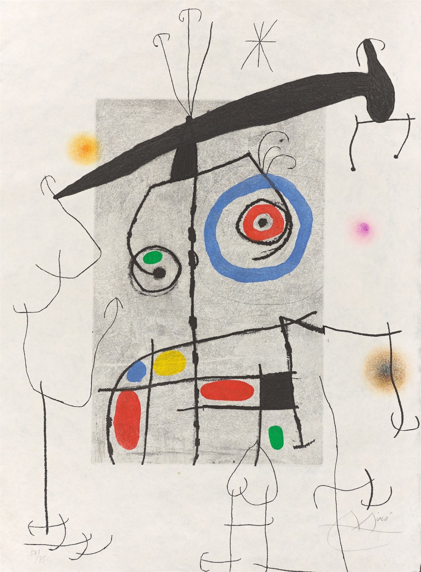 Joan Miró. ”L´homme au Balancier”. 1969