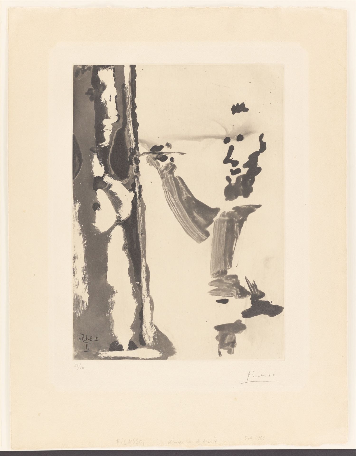 Pablo Picasso. „Peintre au travail“. 1965/1966 - Bild 2 aus 3