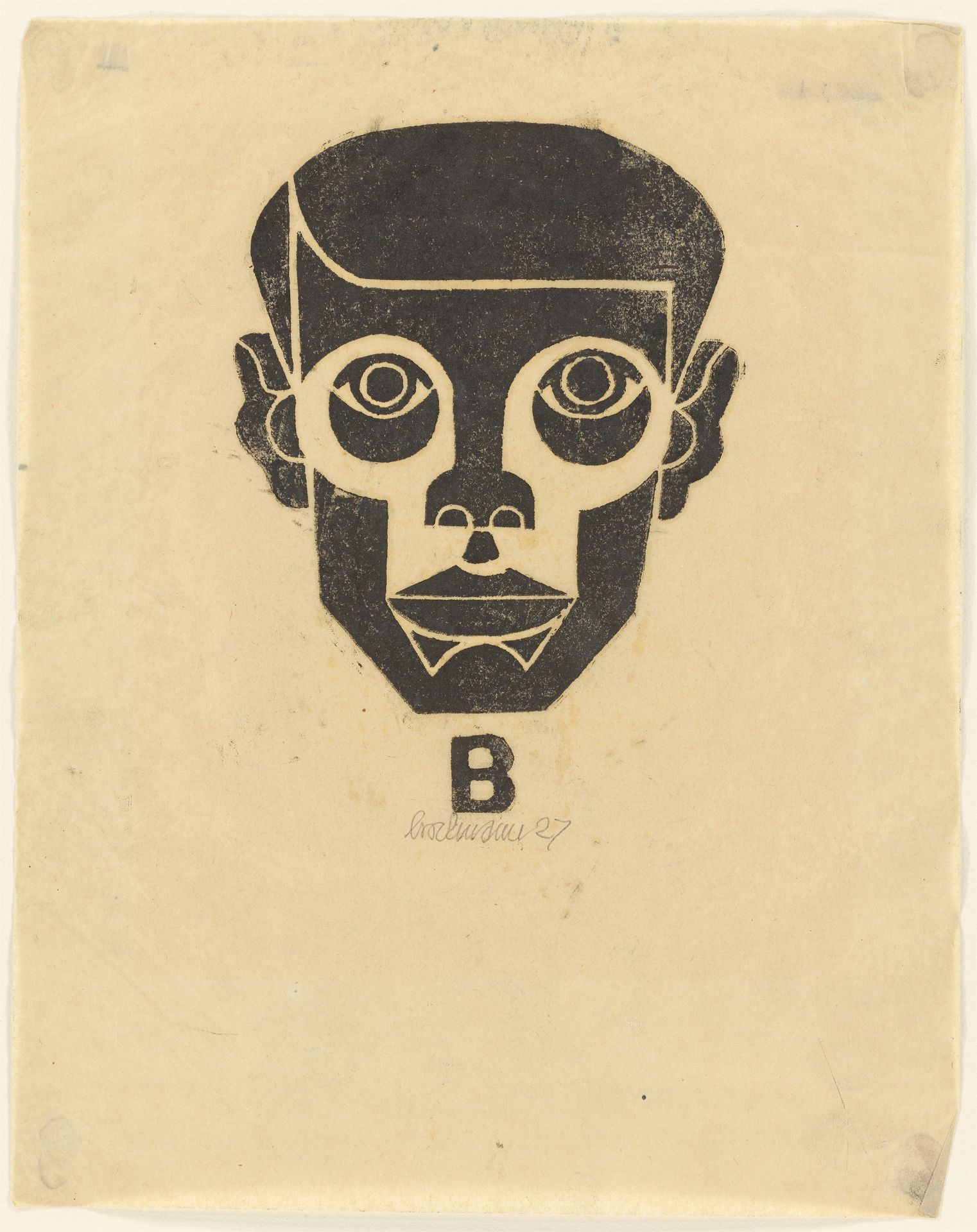 Gottfried Brockmann. Selbstbildnis / Porträt. 1927 / 1926 - Bild 2 aus 5