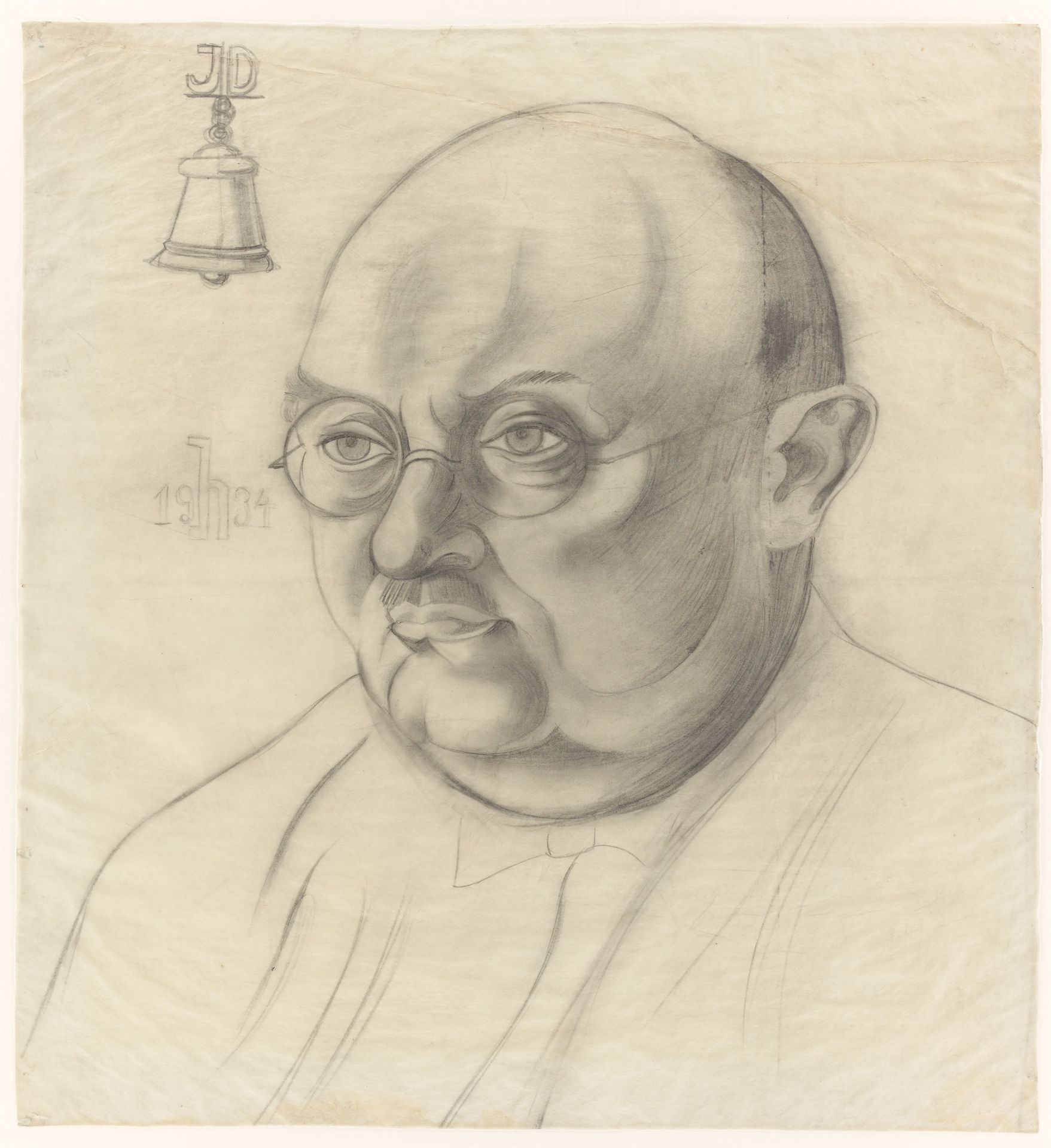 Heinrich Hoerle. „Skizze zu einem Bildnis J. Dierse“. 1934 - Bild 2 aus 4