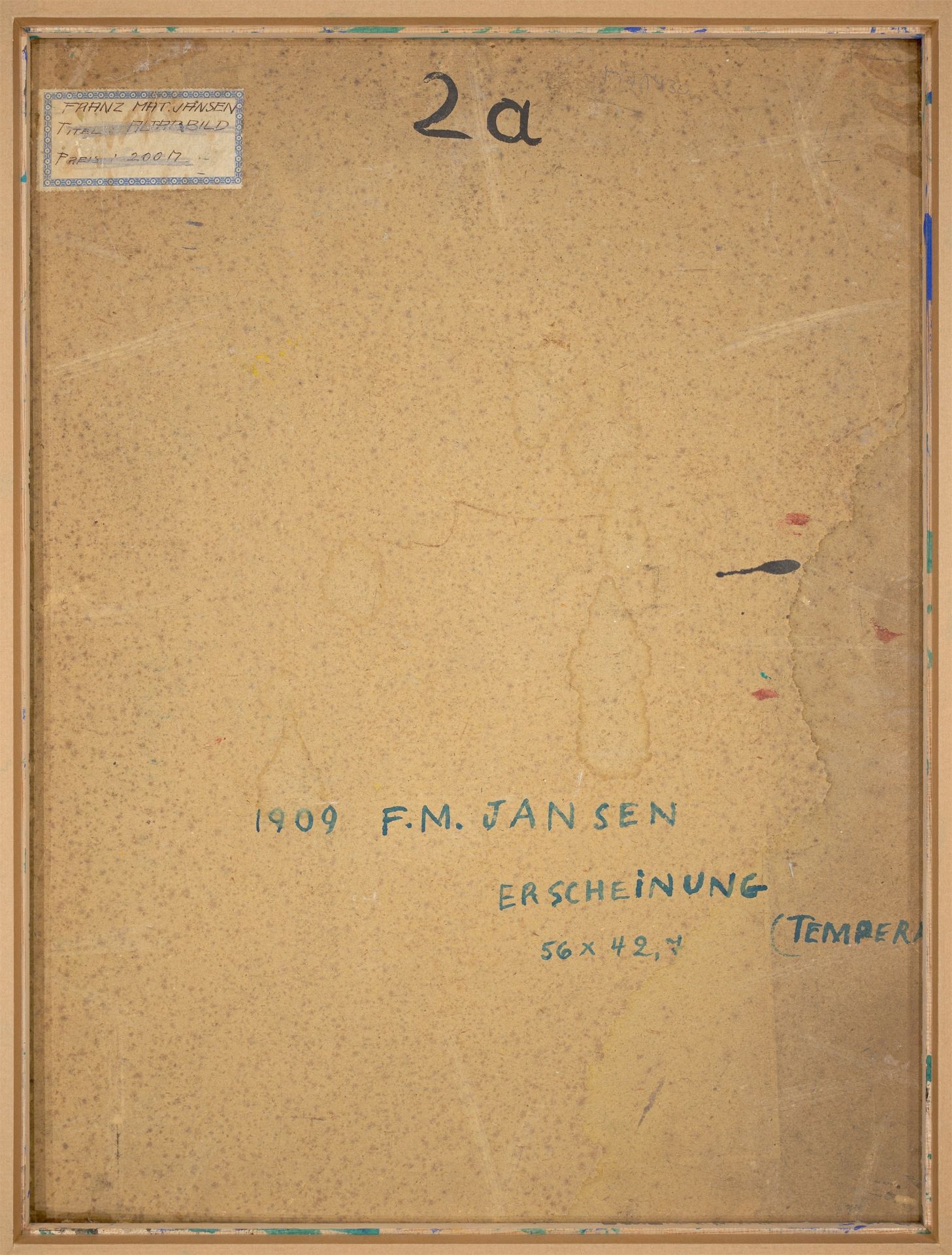 Franz M. Jansen. ”ERSCHEINUNG”. 1909 - Image 2 of 3