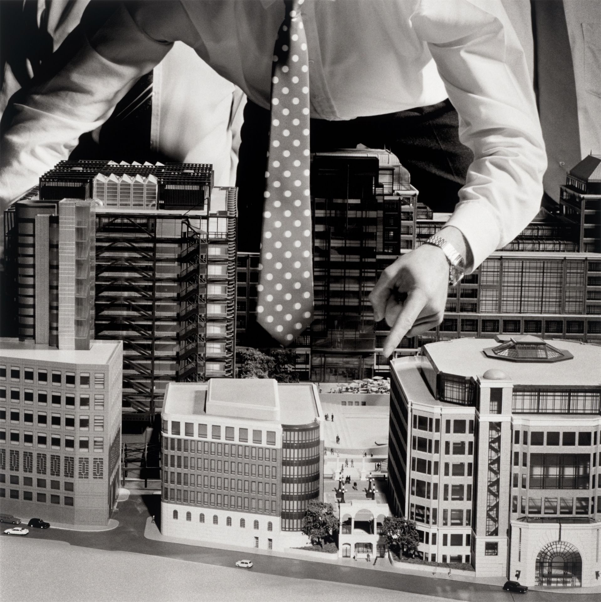 Brian Griffin. The Big Tie, Broadgate City of London. 1987