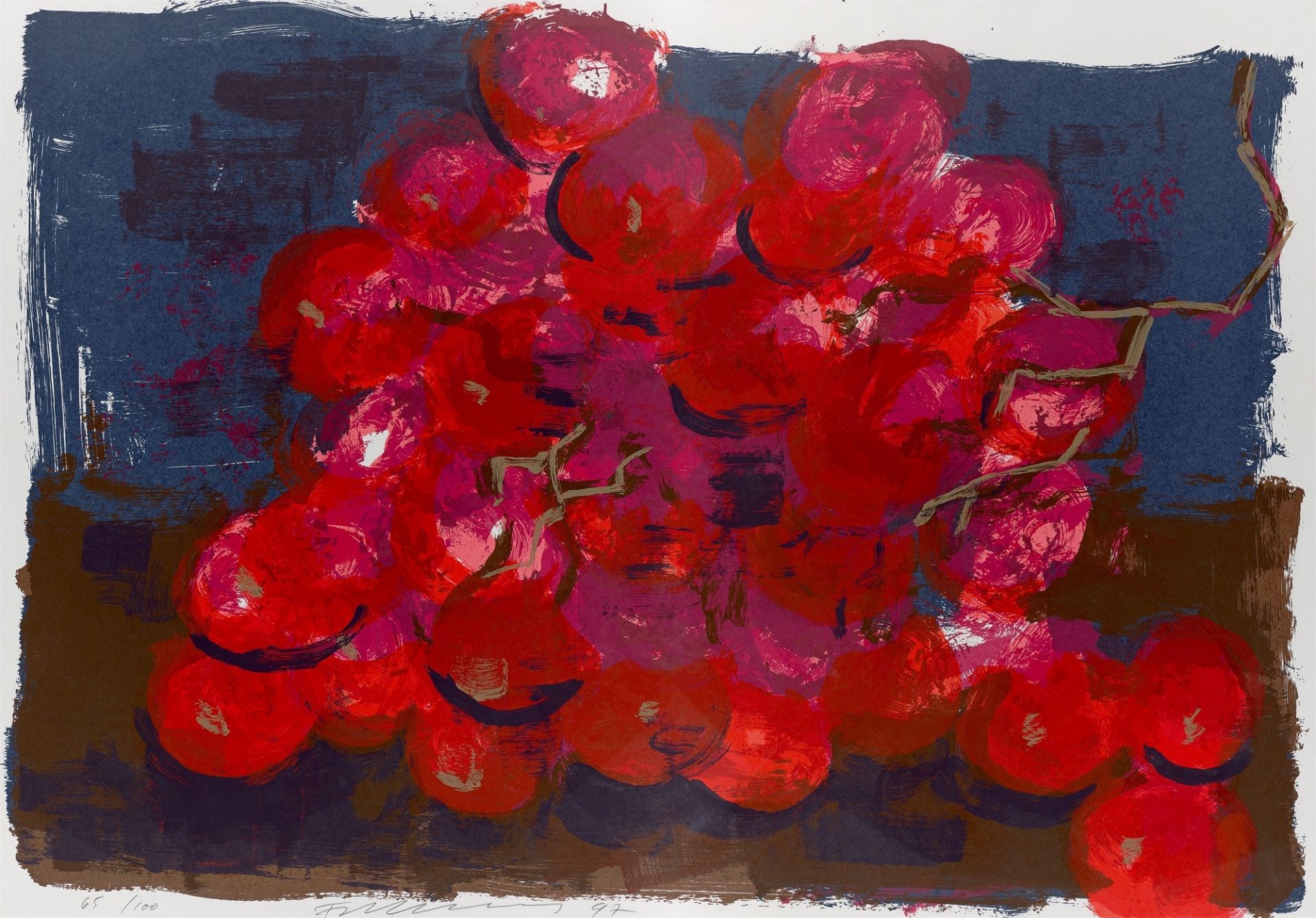 Rainer Fetting. Red grapes. 1987