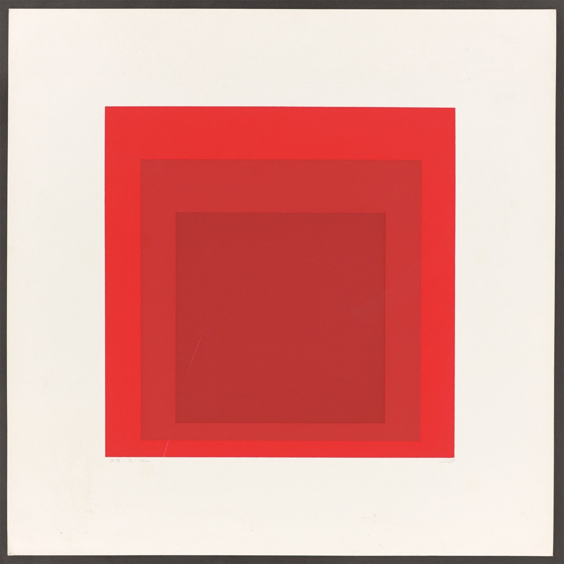 Josef Albers. ”GB 2”. 1969 - Image 2 of 3