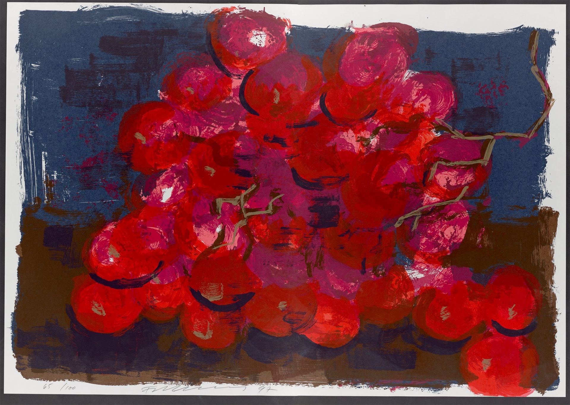 Rainer Fetting. Red grapes. 1987 - Image 2 of 3