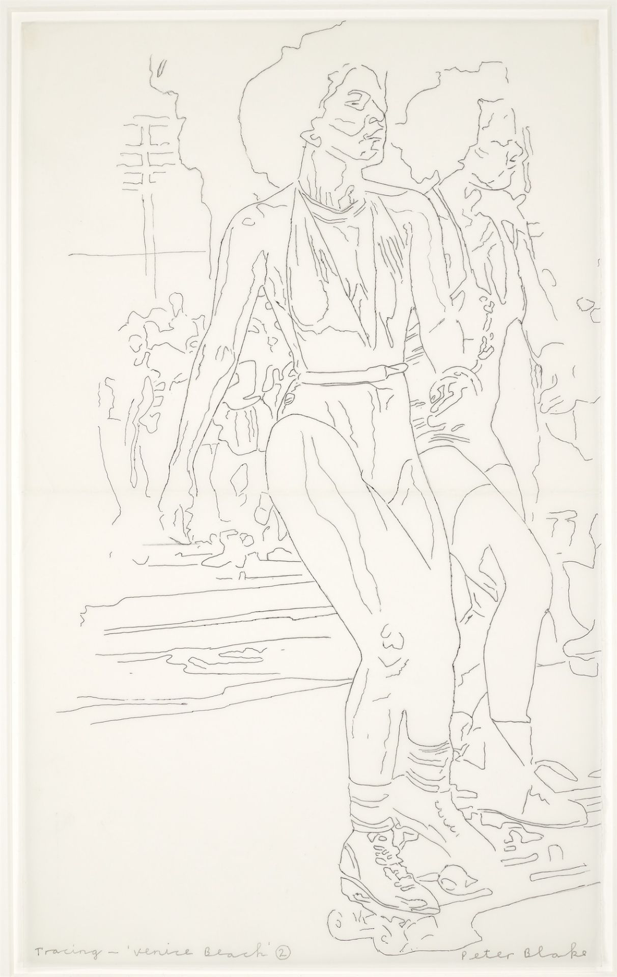 Peter Blake. ”Tracing - Venice Beach”. Circa 1994 - Image 2 of 3