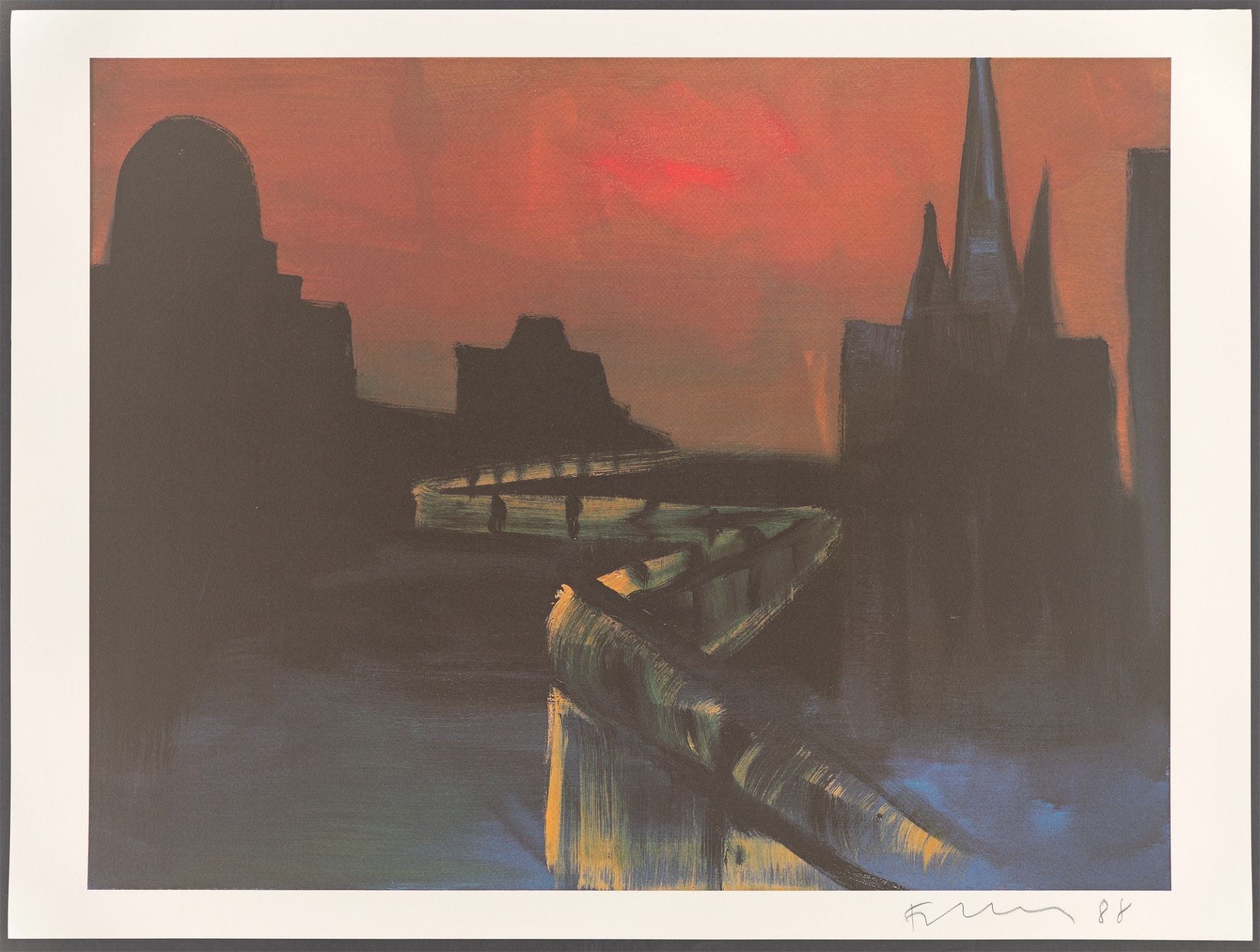 Rainer Fetting. Berlin Wall. 1988 - Image 2 of 3