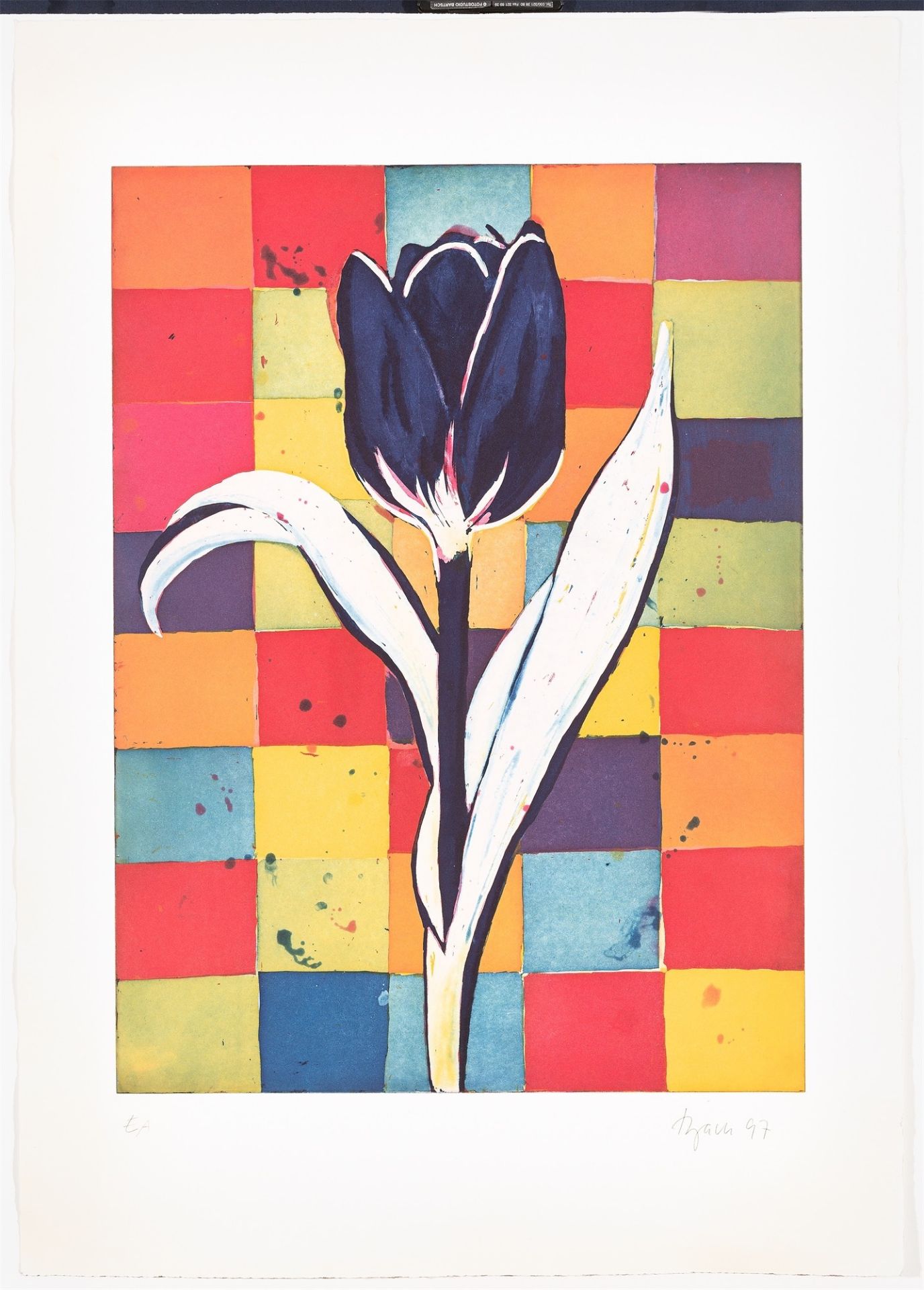 Elvira Bach. Tulpe. 1997 - Bild 2 aus 3