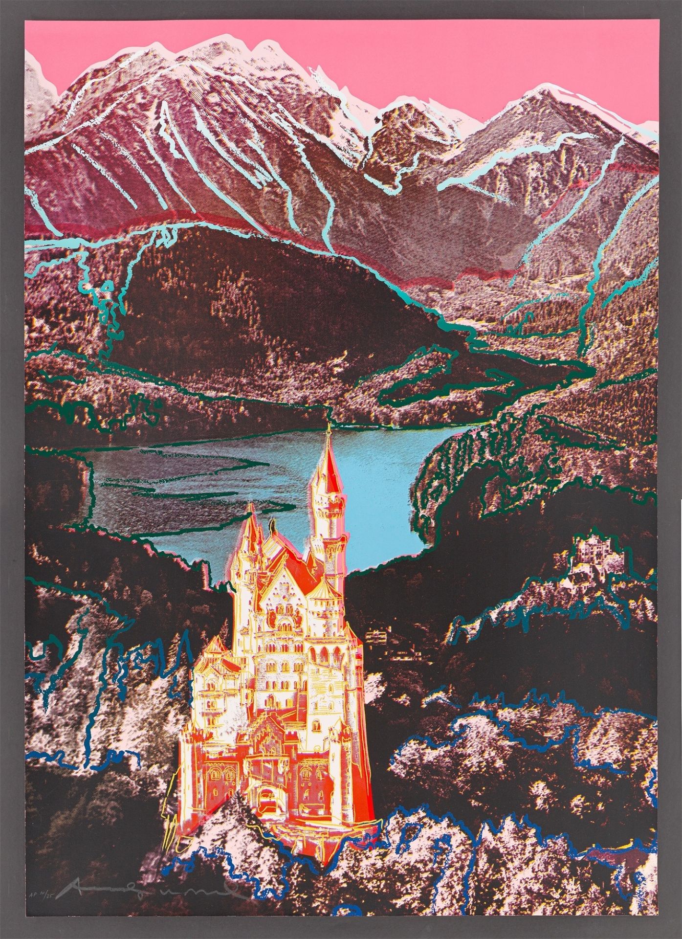 Andy Warhol. „Neuschwanstein“. 1987 - Bild 2 aus 4