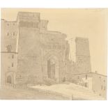 Johann Carl Baehr. Etruskisches Tor in Perugia. 1828