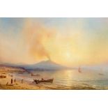 Théodore Gudin. Der Golf von Neapel mit Blick auf den Vesuv. 1845