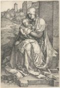 Albrecht Dürer. „Maria mit dem Kind an der Mauer“. 1514