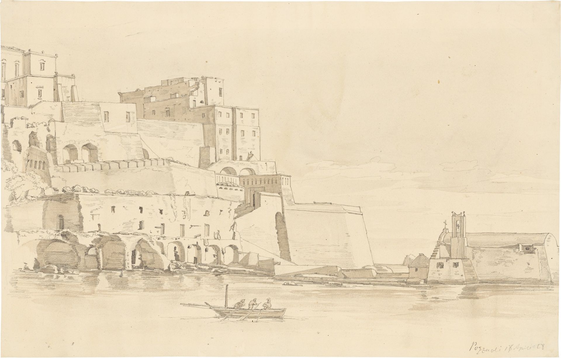 Johann Carl Baehr. ”Pozzuoli”. 1828