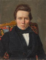 Christian Albrecht Jensen. Portrait of a man and portrait of a woman. Circa 1830