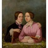 Caroline Bardua. „Doppelbildnis der Nichten Bardua“. 1850