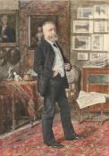Franz Skarbina. Portrait of Dr. Seraphim Hubert Dumont. 1888
