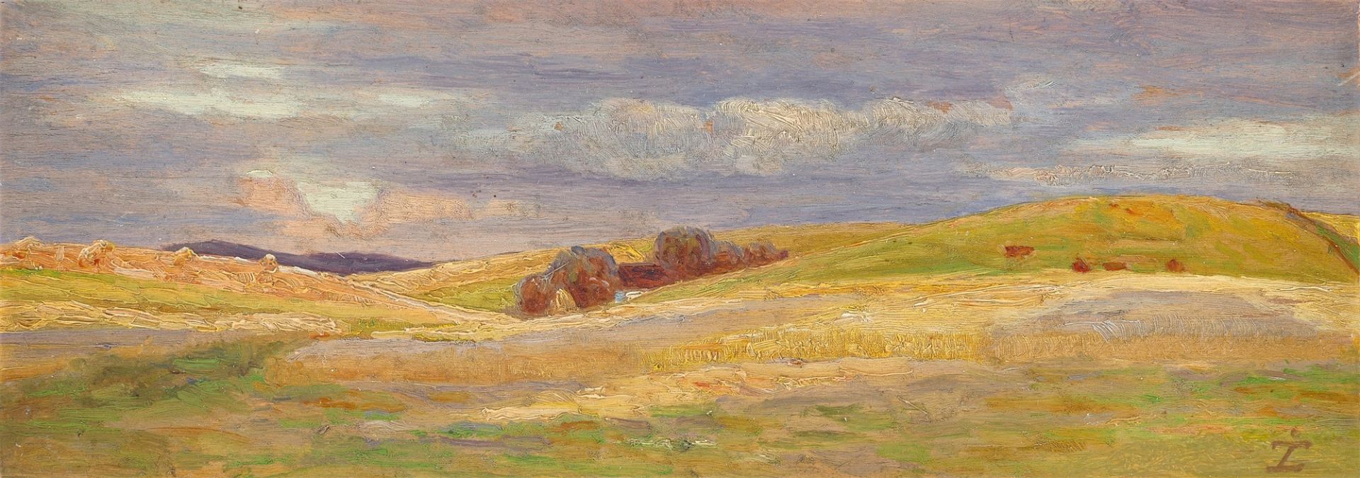 Johan Thomas Lundbye. Dänische Landschaft (Studie).