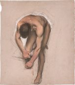 Osmar Schindler. Nude study of a man.