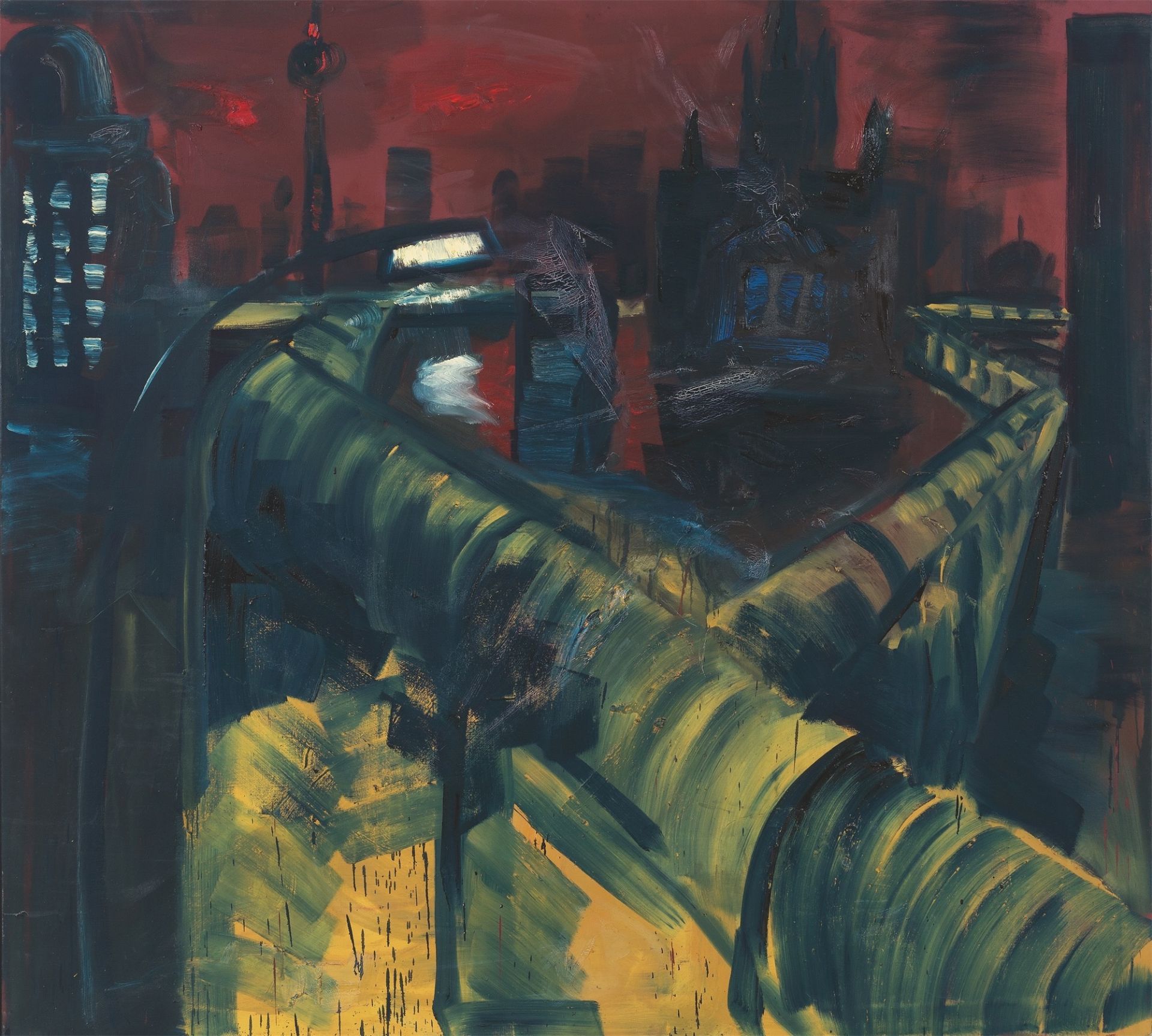 Rainer Fetting. „Mauer am Südstern“. 1988