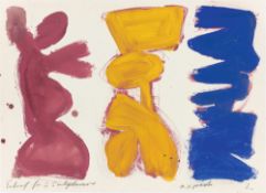 A.R. Penck. ”Entwurf für 3 Skulpturen”. 1981