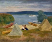 Gustav Wunderwald. „Wochenende am See“. Um 1930