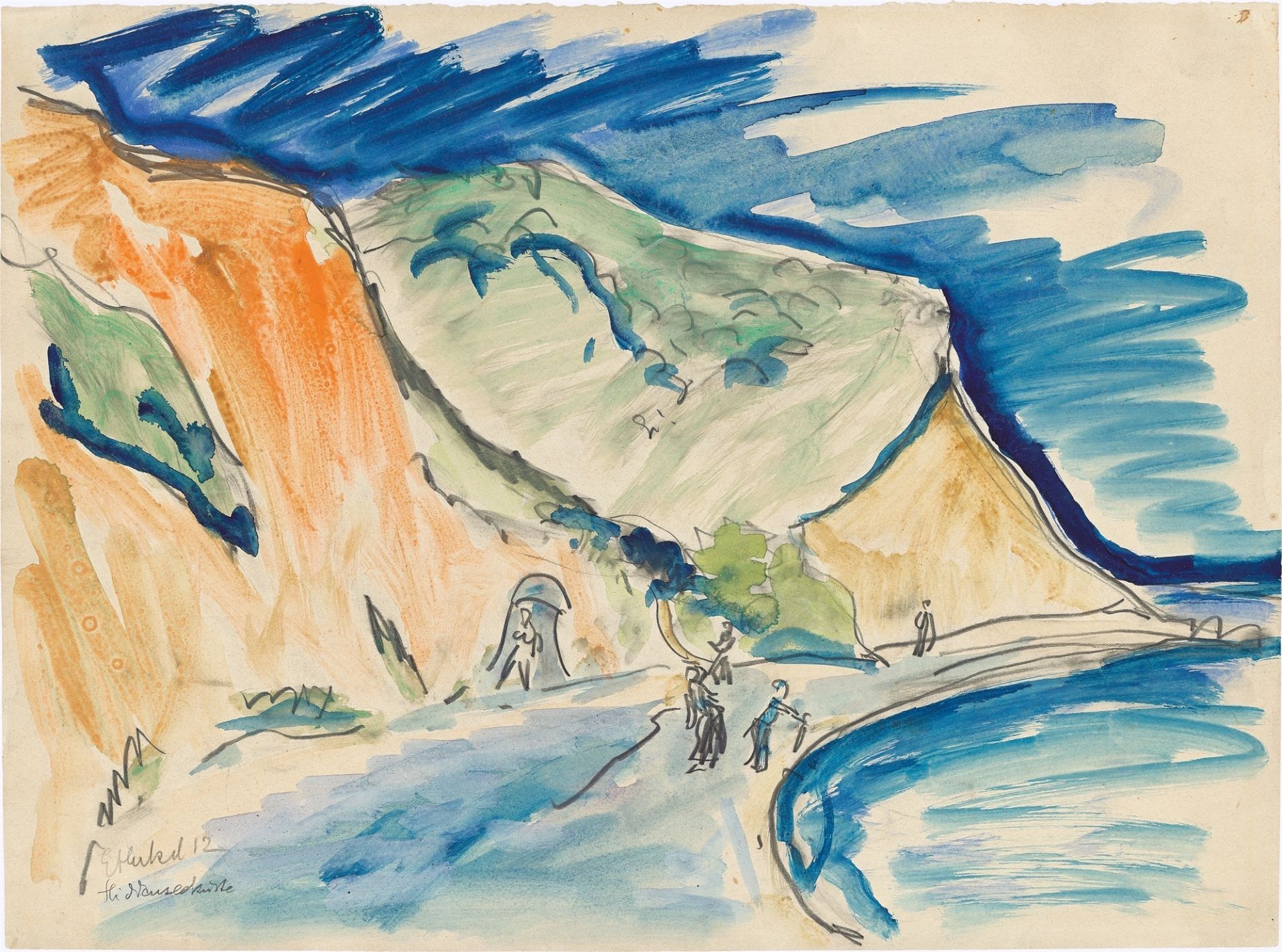 Erich Heckel. „Hiddenseeküste“. 1912