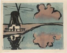 Emil Nolde. „Mühle am Wasser“. 1926