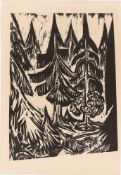 Ernst Ludwig Kirchner. ”Taunustannen”. 1916