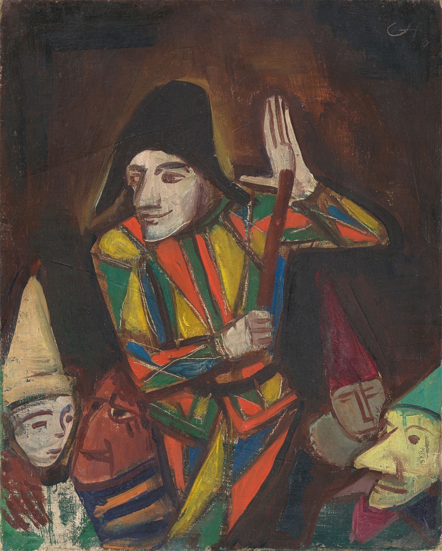 Karl Hofer. „Harlekine“. Um 1923