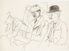 Rudolf Schlichter. In the waiting room. Circa 1926