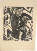 Ernst Ludwig Kirchner. „Sitzender junger Bauer“. 1920