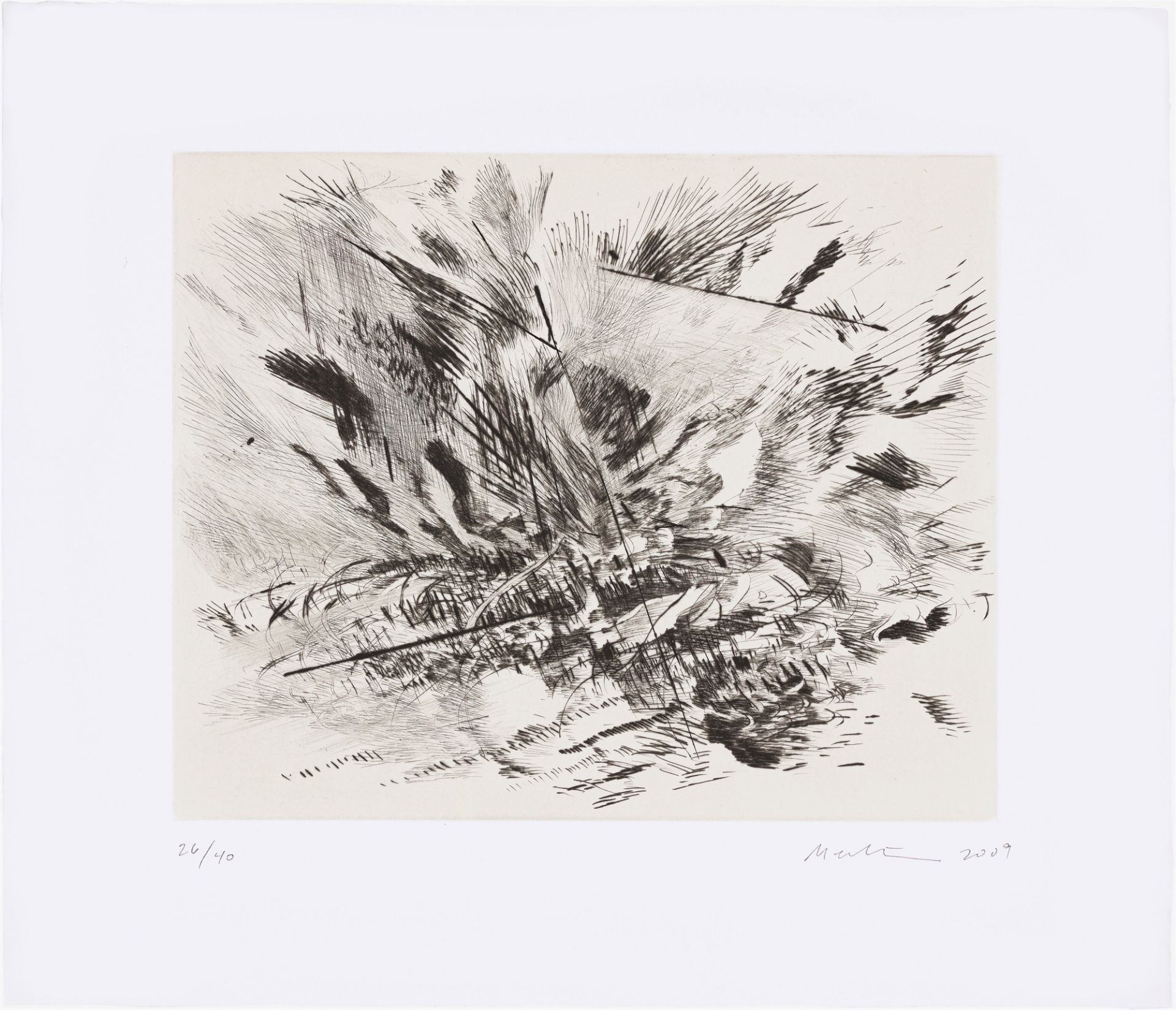 Julie Mehretu. ”Untitled (Grey Area)”. 2009