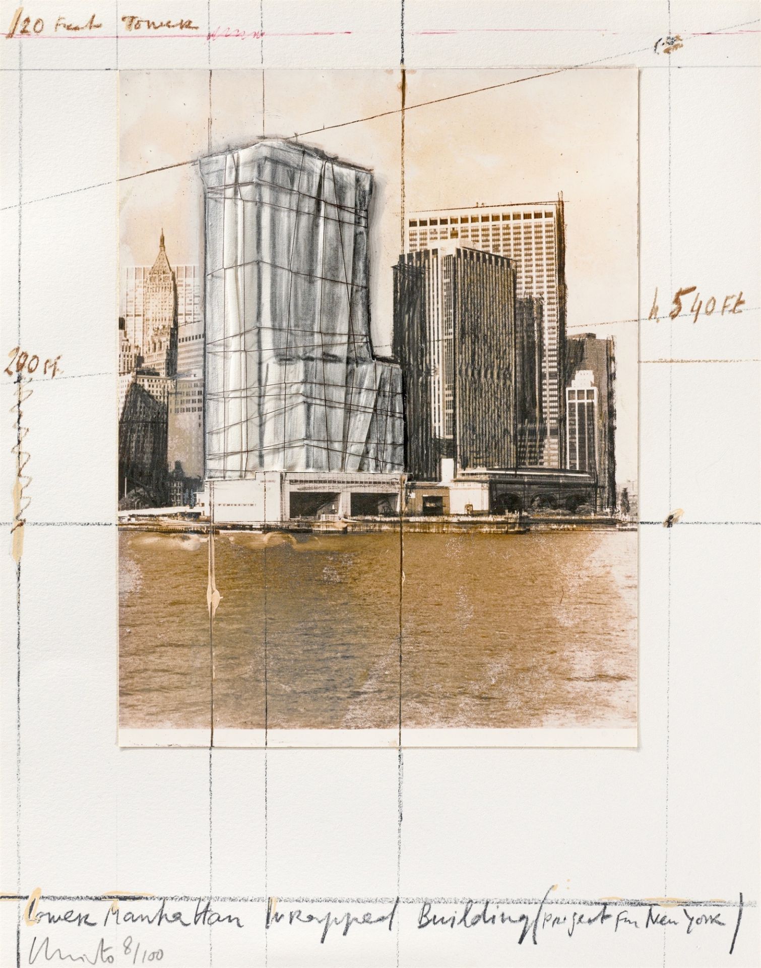 Christo. ”5 Urban Projects”. 1985 - Image 3 of 5