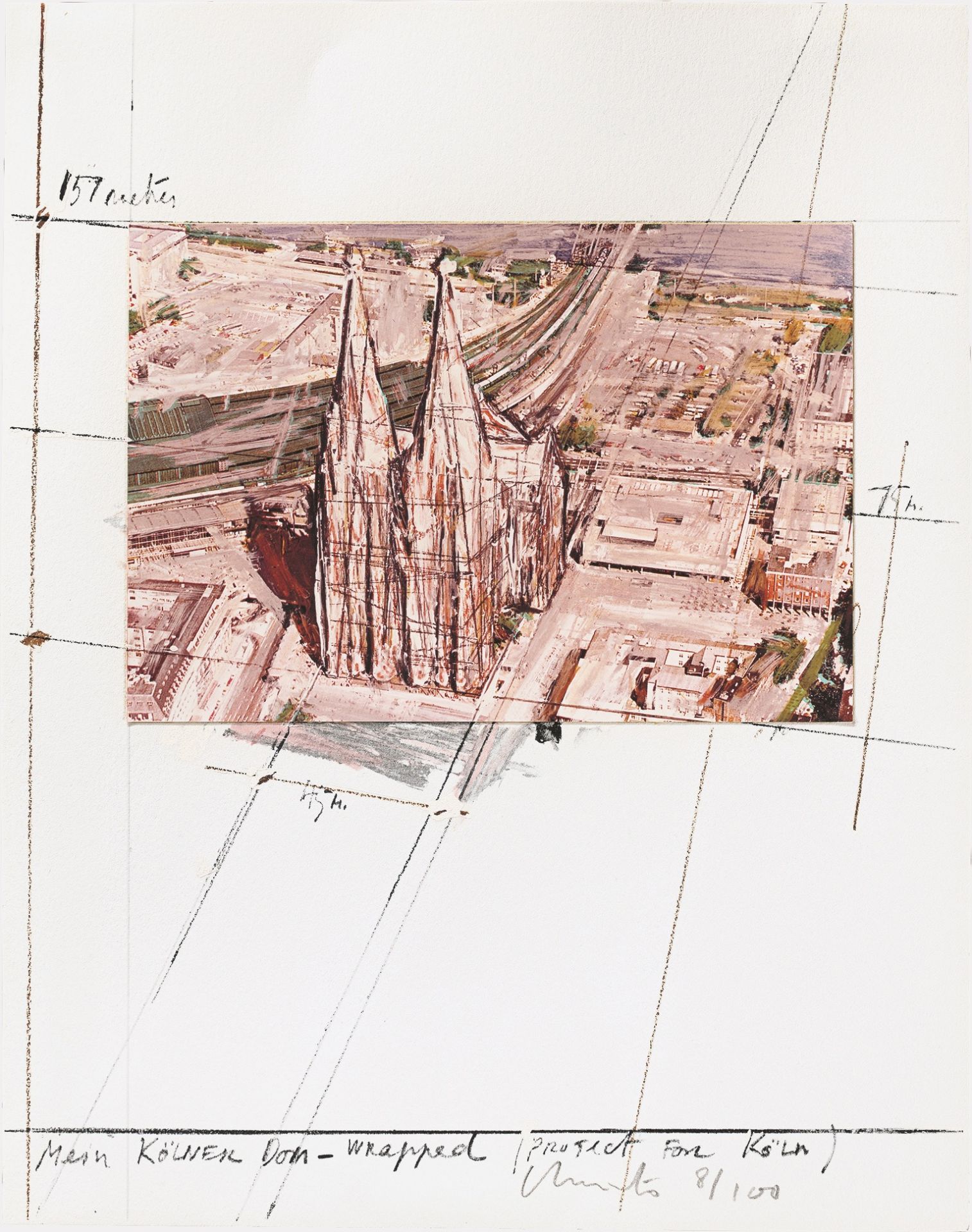 Christo. ”5 Urban Projects”. 1985 - Image 2 of 5