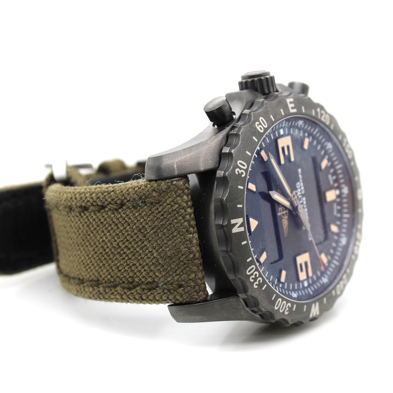 Breitling Chronospace Quartz on Military Strap - Image 5 of 9