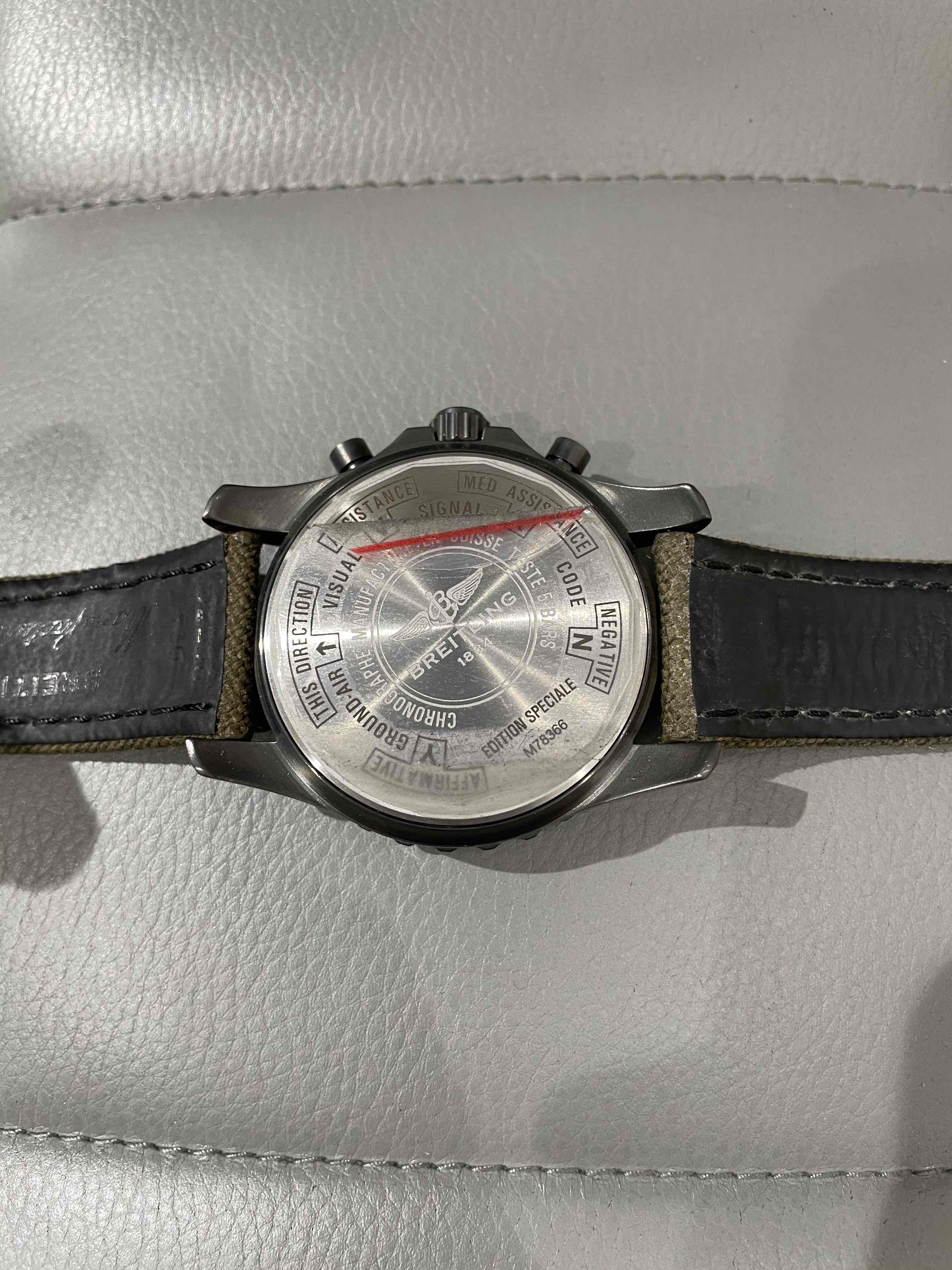 Breitling Chronospace Quartz on Military Strap - Image 6 of 9